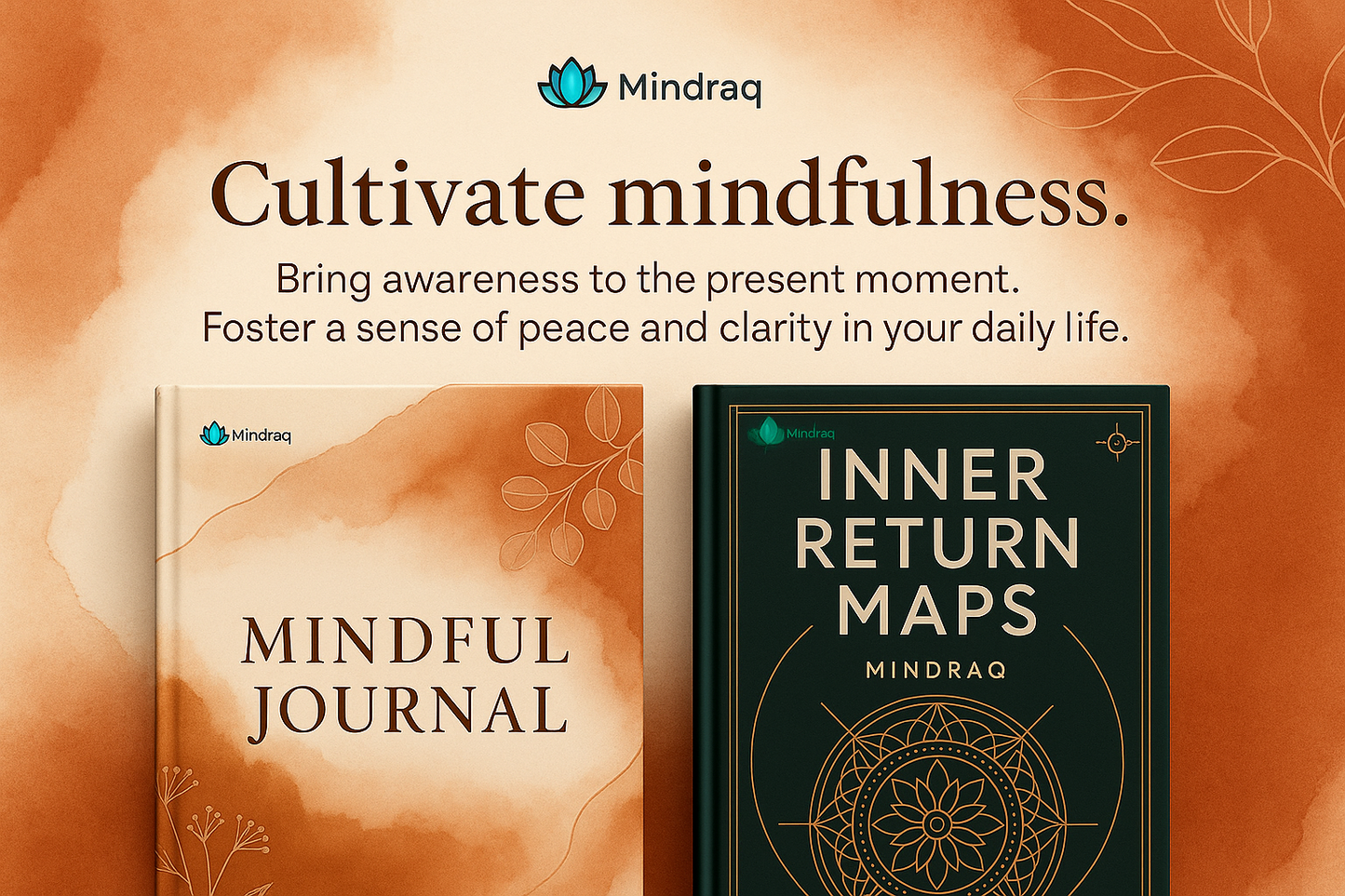 🎯 Complete Mindfulness Bundle | مجموعة الوعي الكاملة - خرائط الرجوع + دفتر حضور العقل